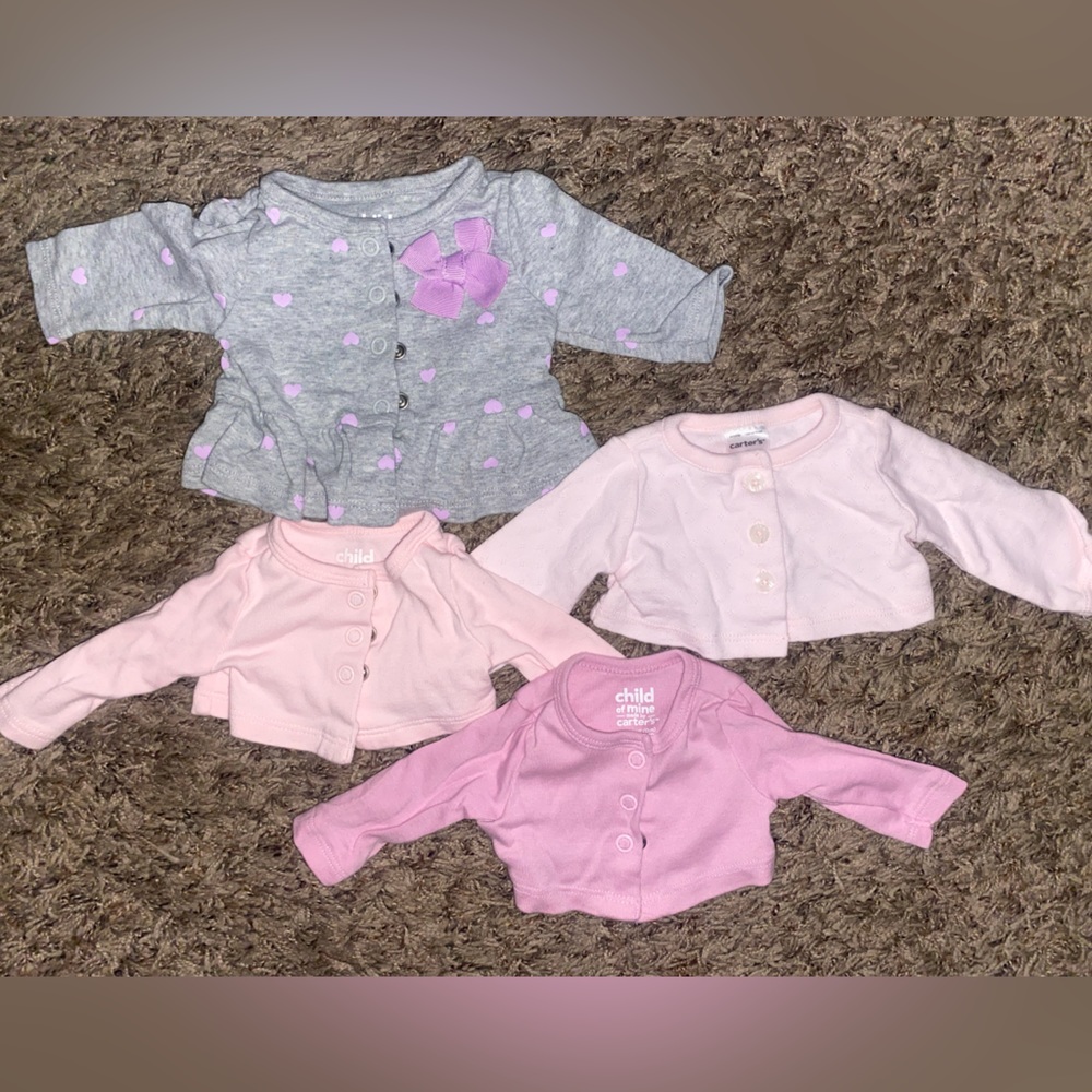 Preemie cardigans